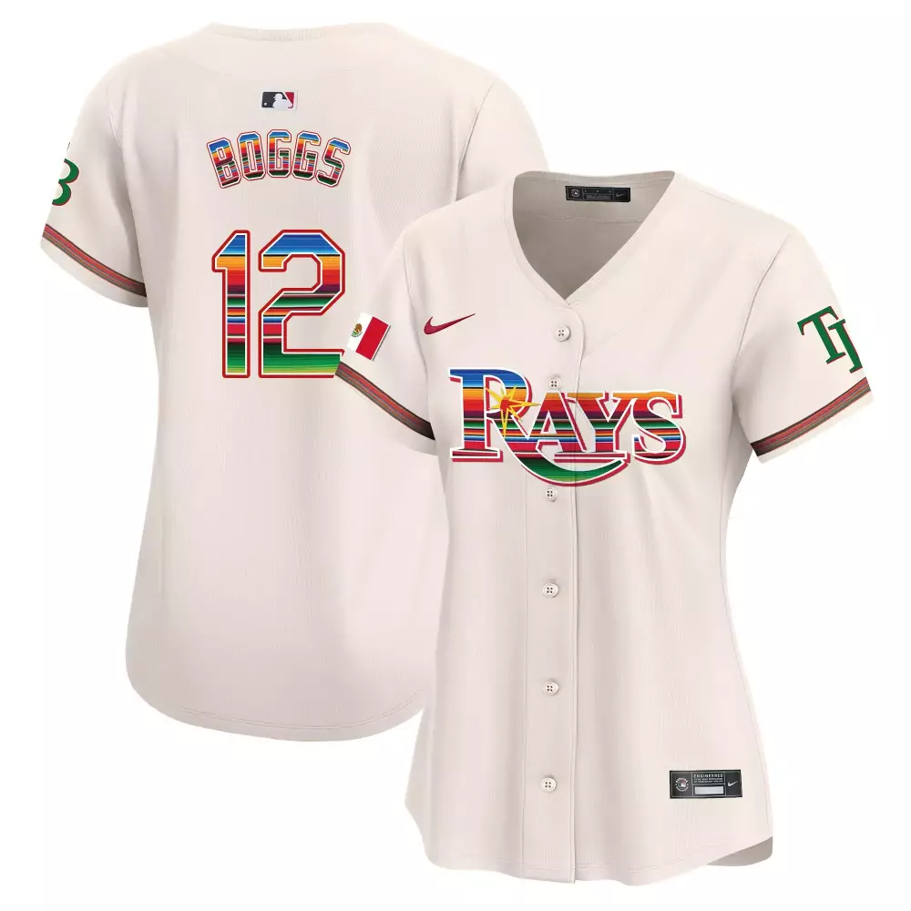 wade boggs black mens tampa bay rays mexico vapor premier limited jersey all stitched