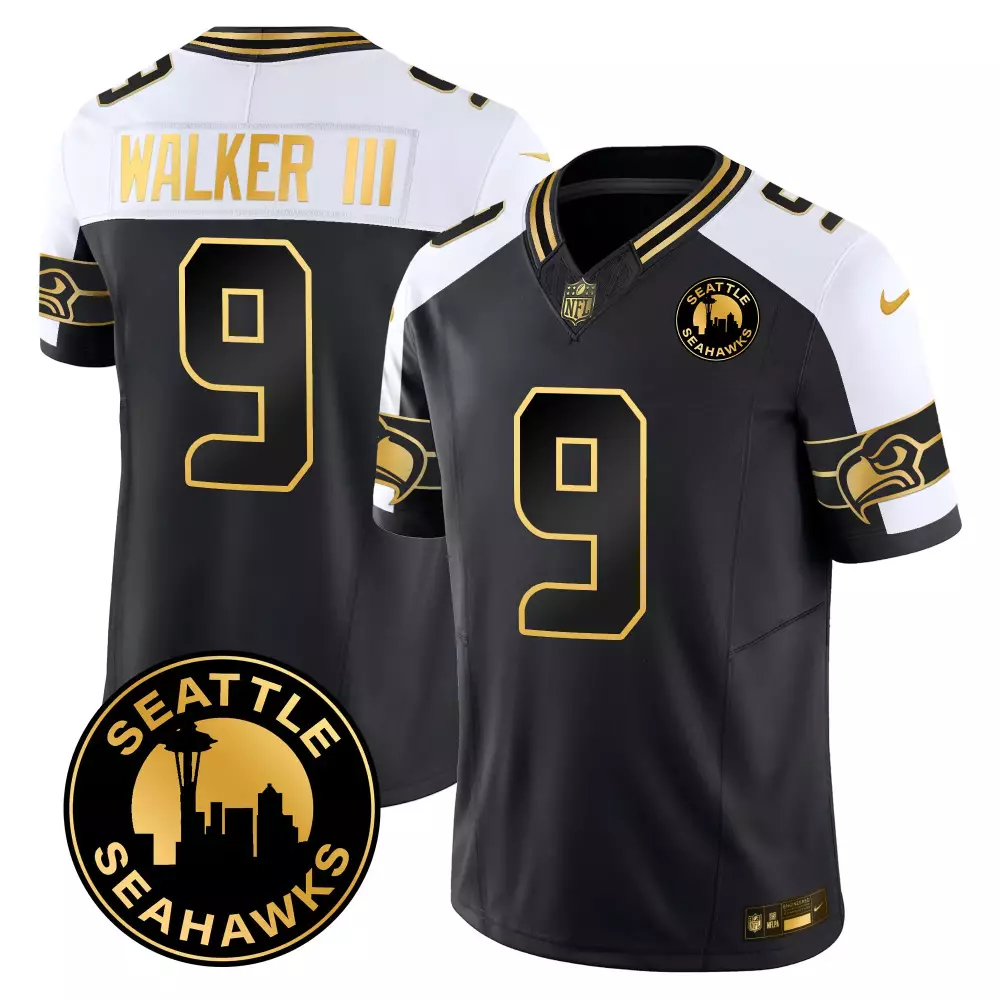 walker iii alternate mens seattle seahawks 2024 seattle city patch gold vapor limited jersey all stitched
