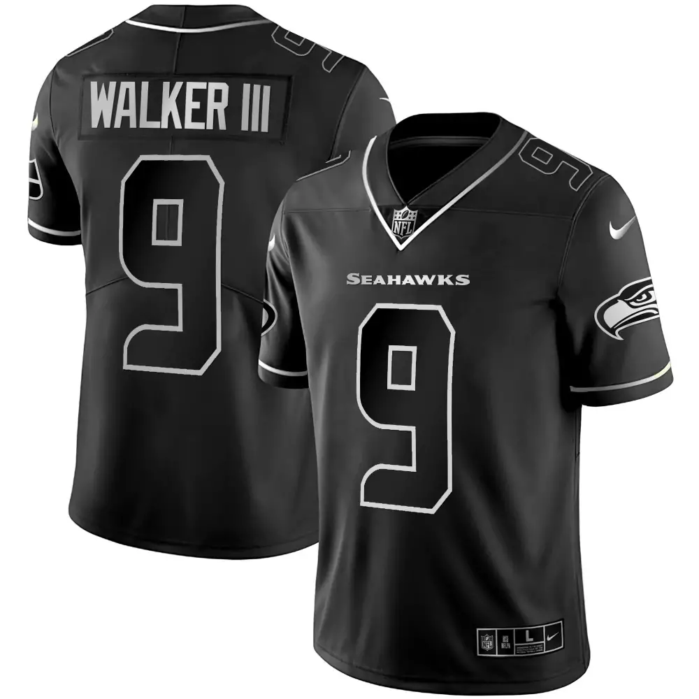 walker iii black limited womens seattle seahawks throwback gold jersey all stitched