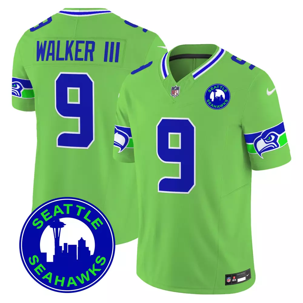 walker iii black limited womens seattle seahawks throwback gold jersey all stitched