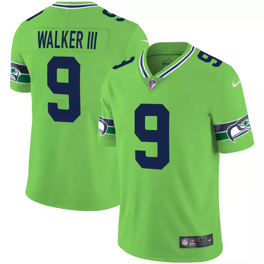 walker iii green mens seattle seahawks throwback gold jersey v2 all stitched