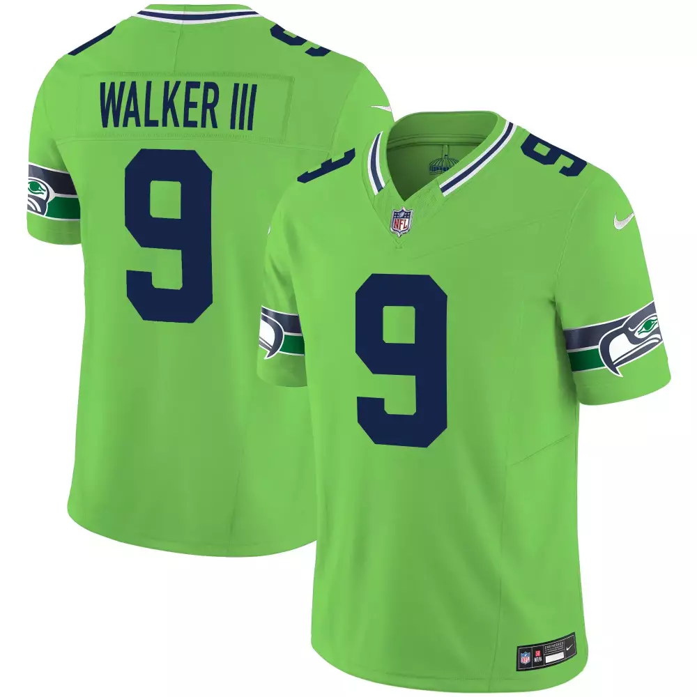 walker iii green mens seattle seahawks throwback gold jersey v2 all stitched