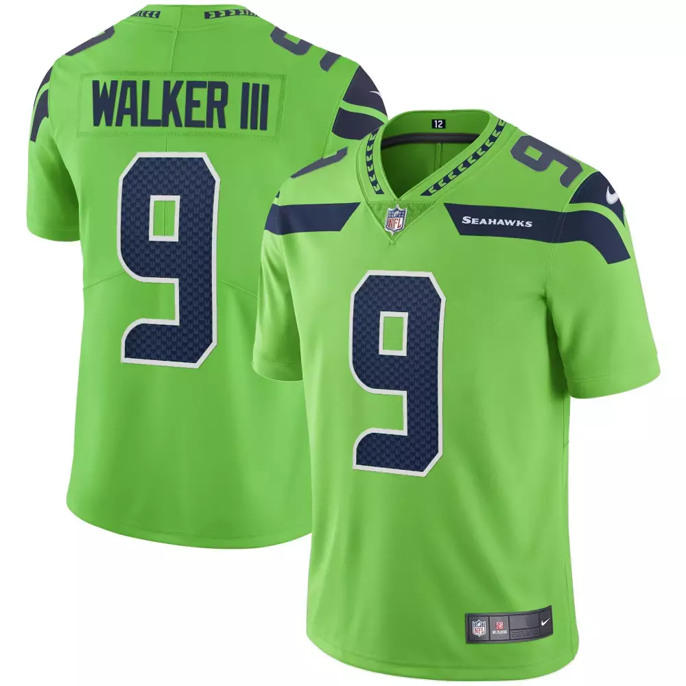 walker iii green mens seattle seahawks throwback gold jersey v2 all stitched