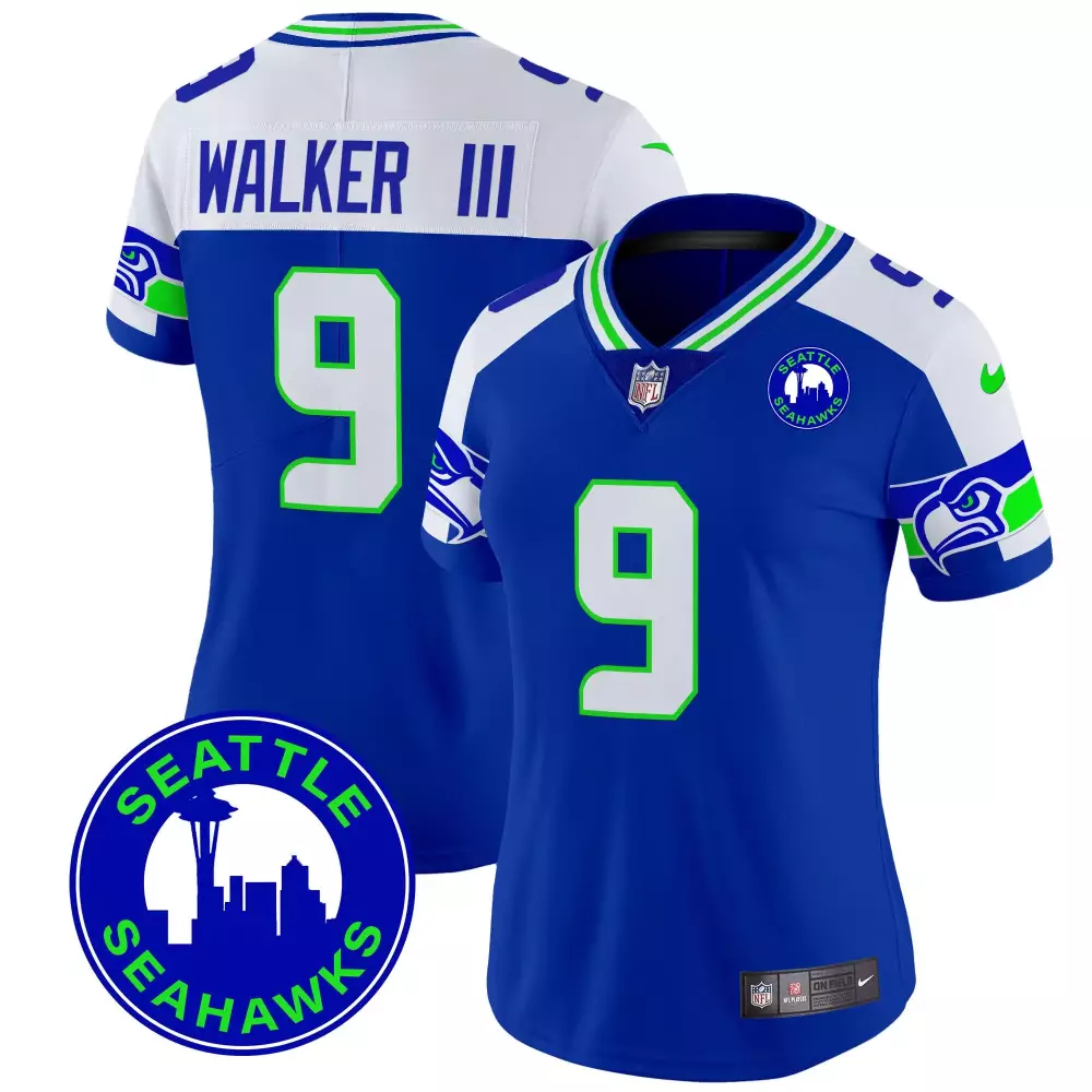 walker iii royal alternate womens seattle seahawks 2024 seattle city patch vapor limited jersey all stitched