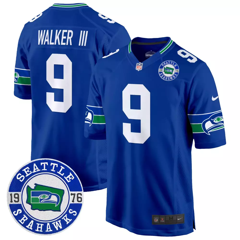 walker iii royal mens seattle seahawks pga patch vapor limited jersey all stitched