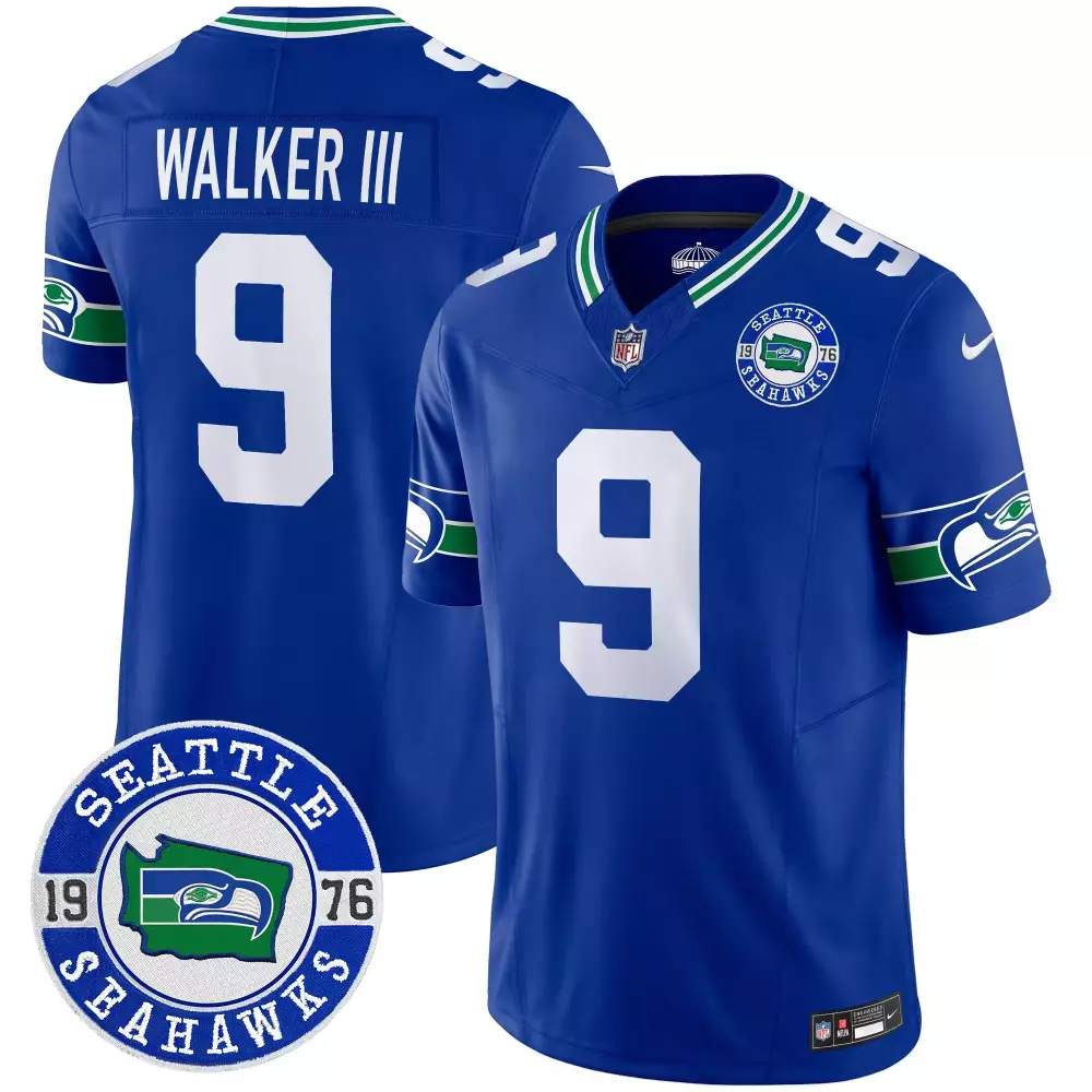 walker iii royal mens seattle seahawks pga patch vapor limited jersey all stitched