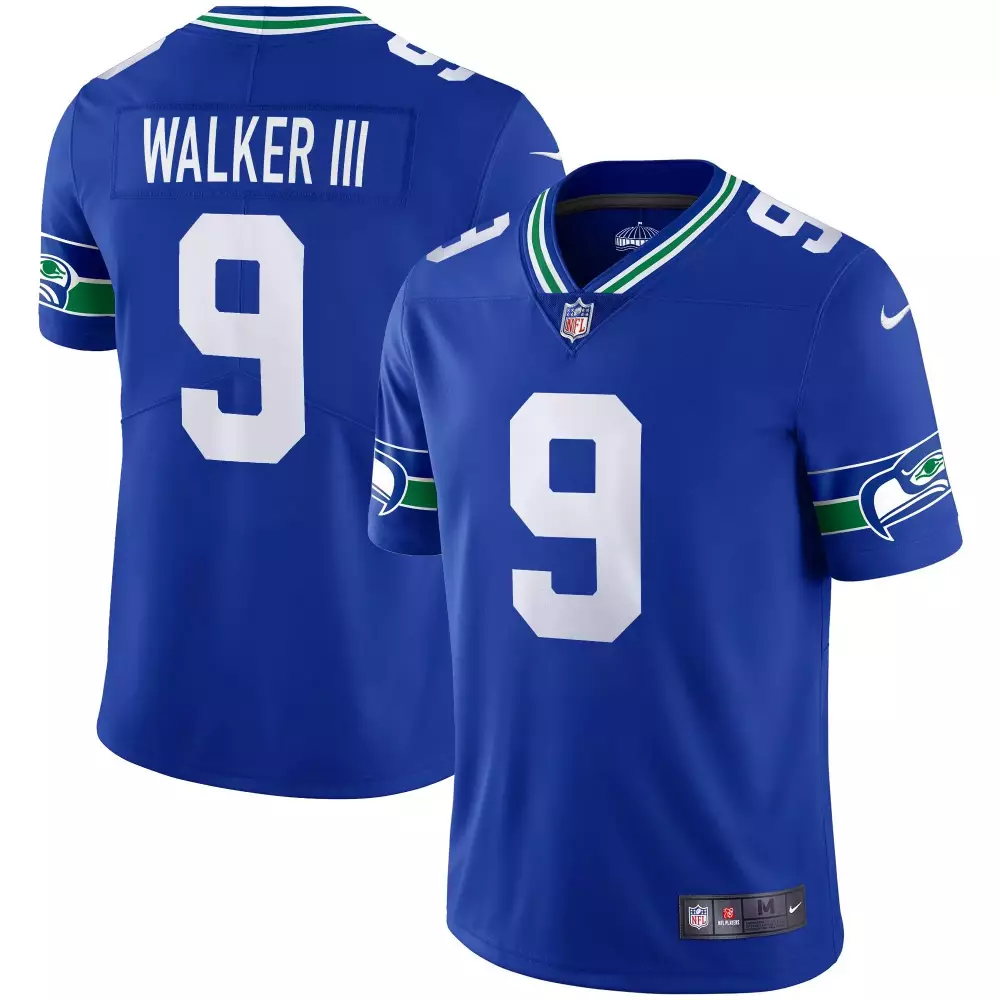 walker iii royal mens seattle seahawks pga patch vapor limited jersey all stitched