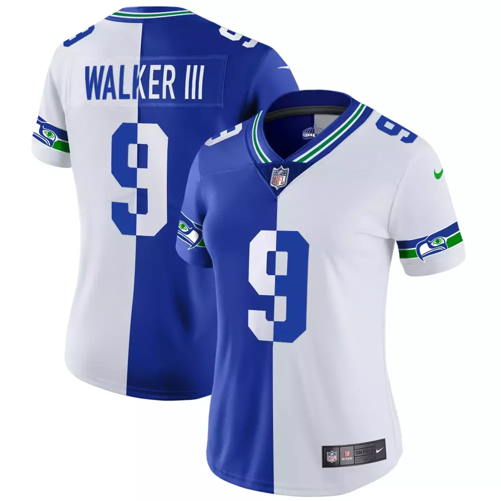 walker iii split womens seattle seahawks throwback gold jersey all stitched