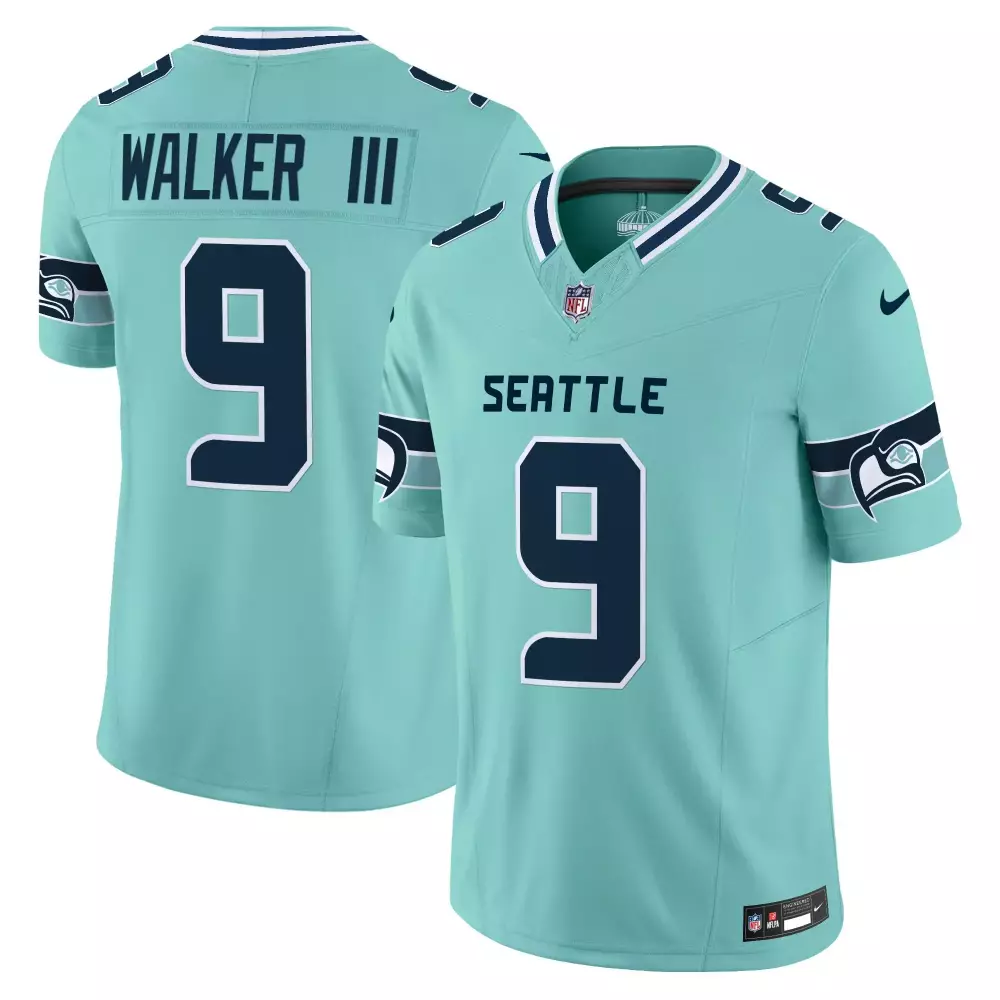 walker iii split womens seattle seahawks throwback gold jersey all stitched