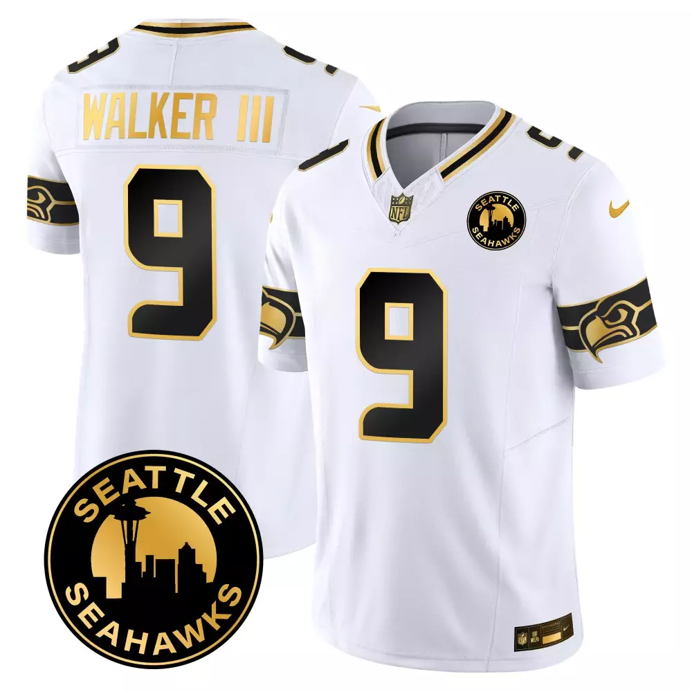 walker iii split womens seattle seahawks throwback gold jersey all stitched