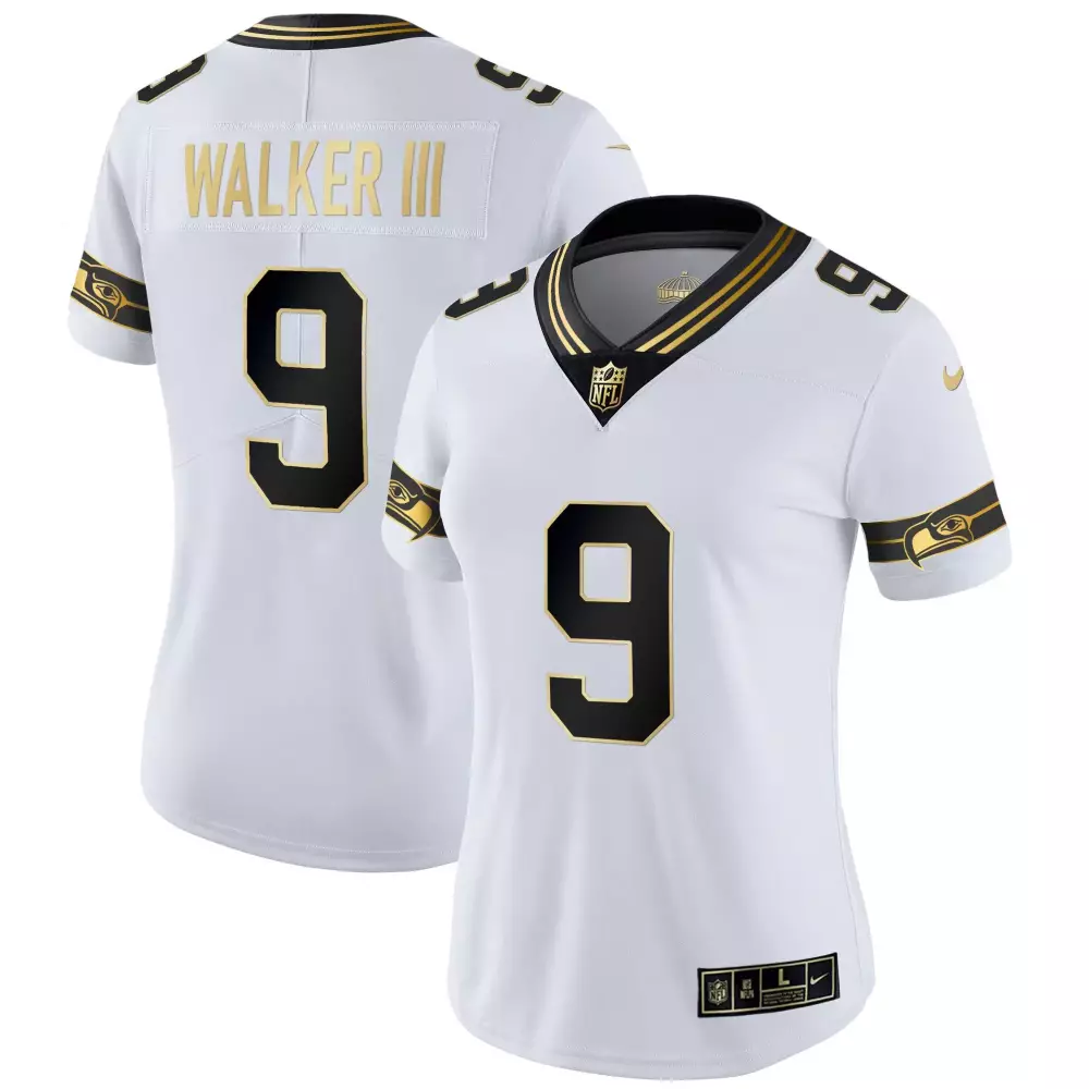 walker iii white gold mens seattle seahawks throwback gold vapor limited jersey all stitched