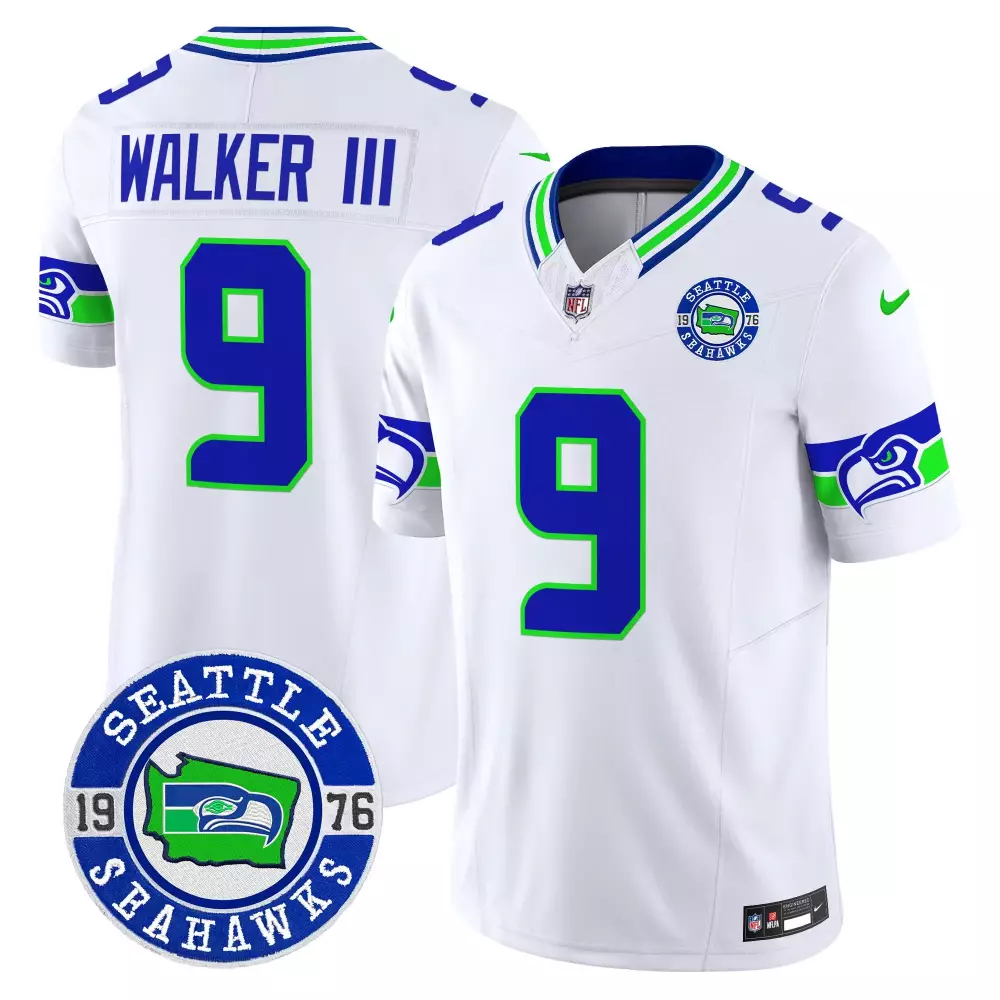 walker iii white gold mens seattle seahawks throwback gold vapor limited jersey all stitched