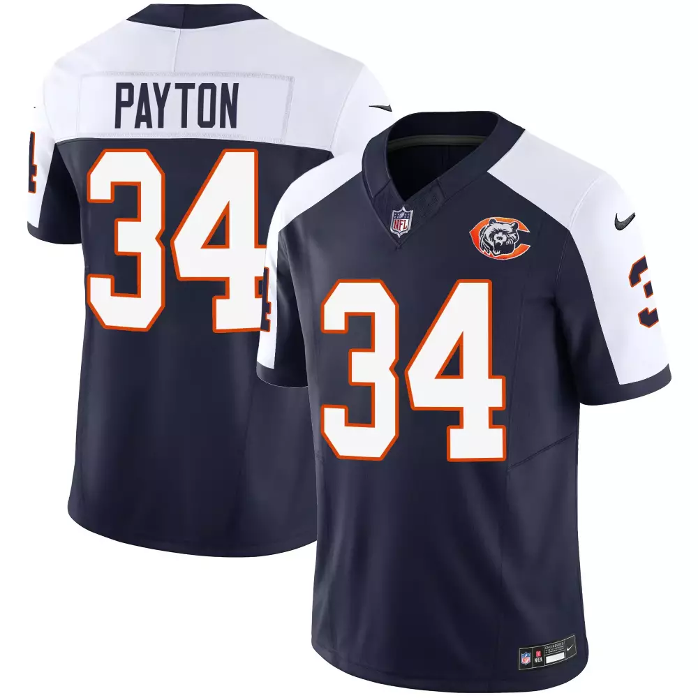 walter payton alternate mens chicago bears throwback vapor jersey all stitched