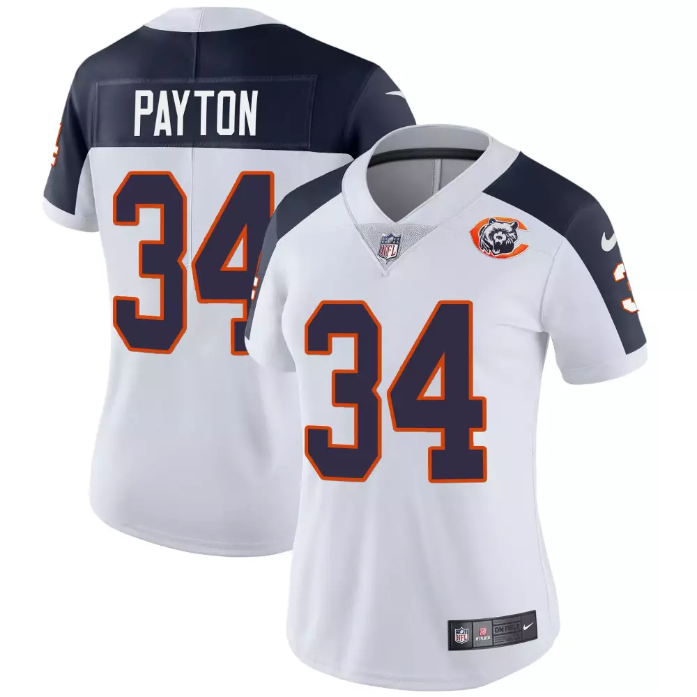 walter payton inverted mens chicago bears throwback vapor jersey all stitched