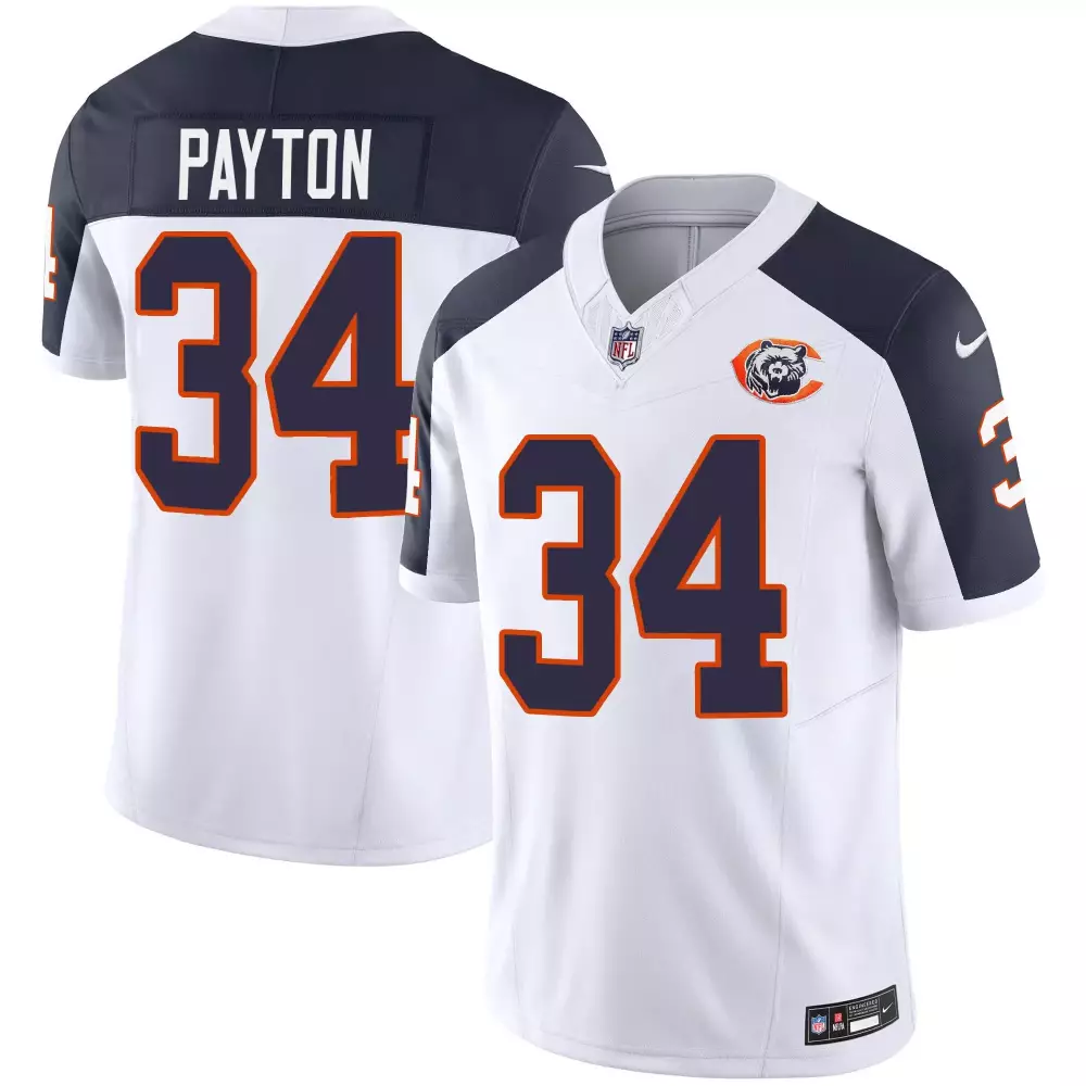 walter payton inverted mens chicago bears throwback vapor jersey all stitched