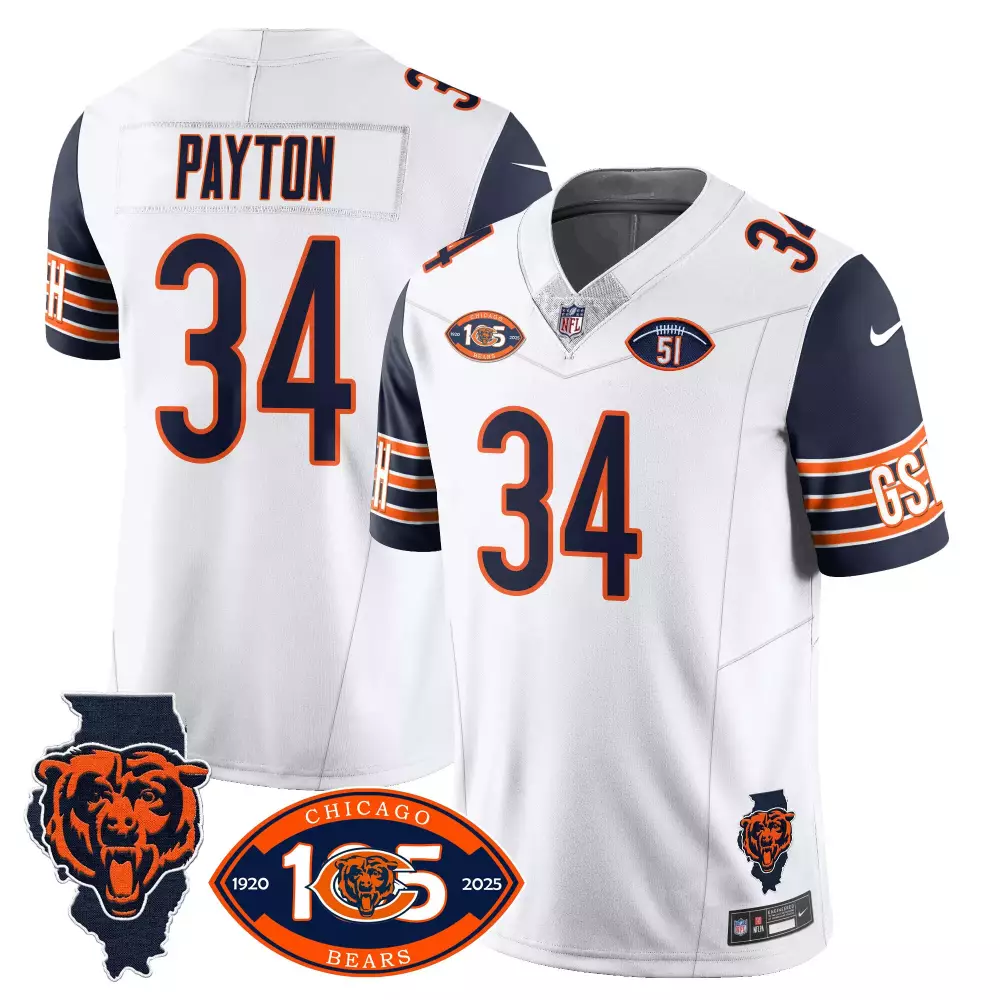 walter payton navy mens chicago bears throwback vapor jersey all stitched