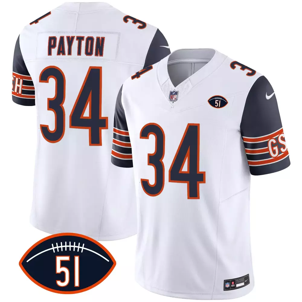 walter payton navy mens chicago bears throwback vapor jersey all stitched
