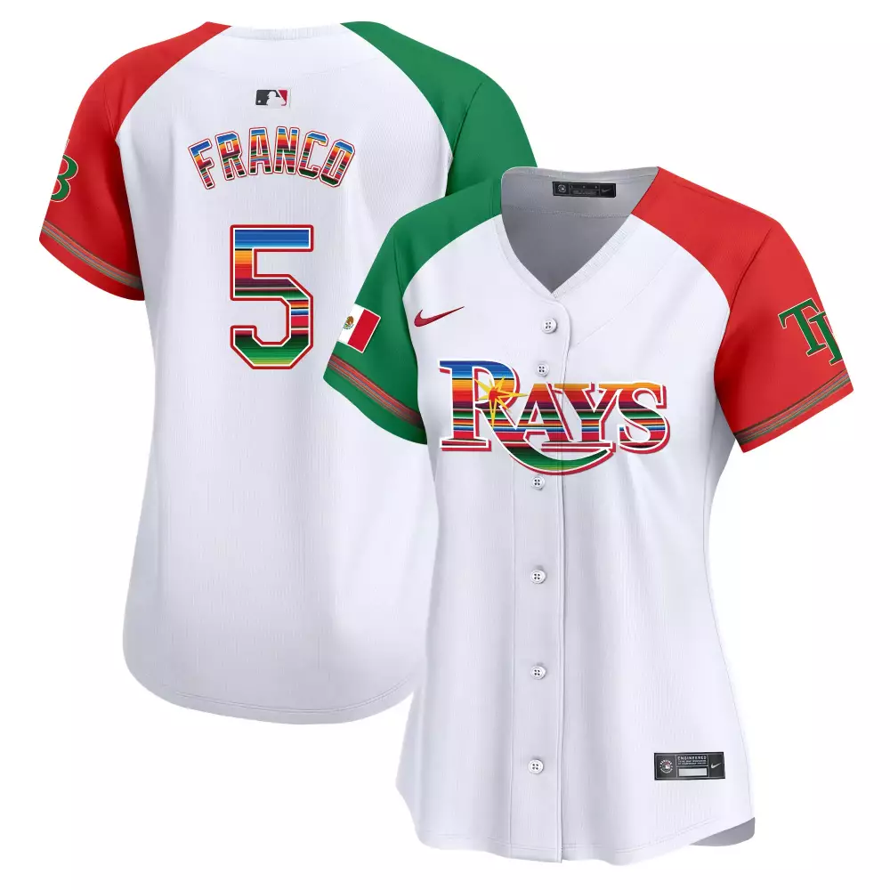 wander franco alternate mens tampa bay rays mexico vapor premier limited jersey all stitched