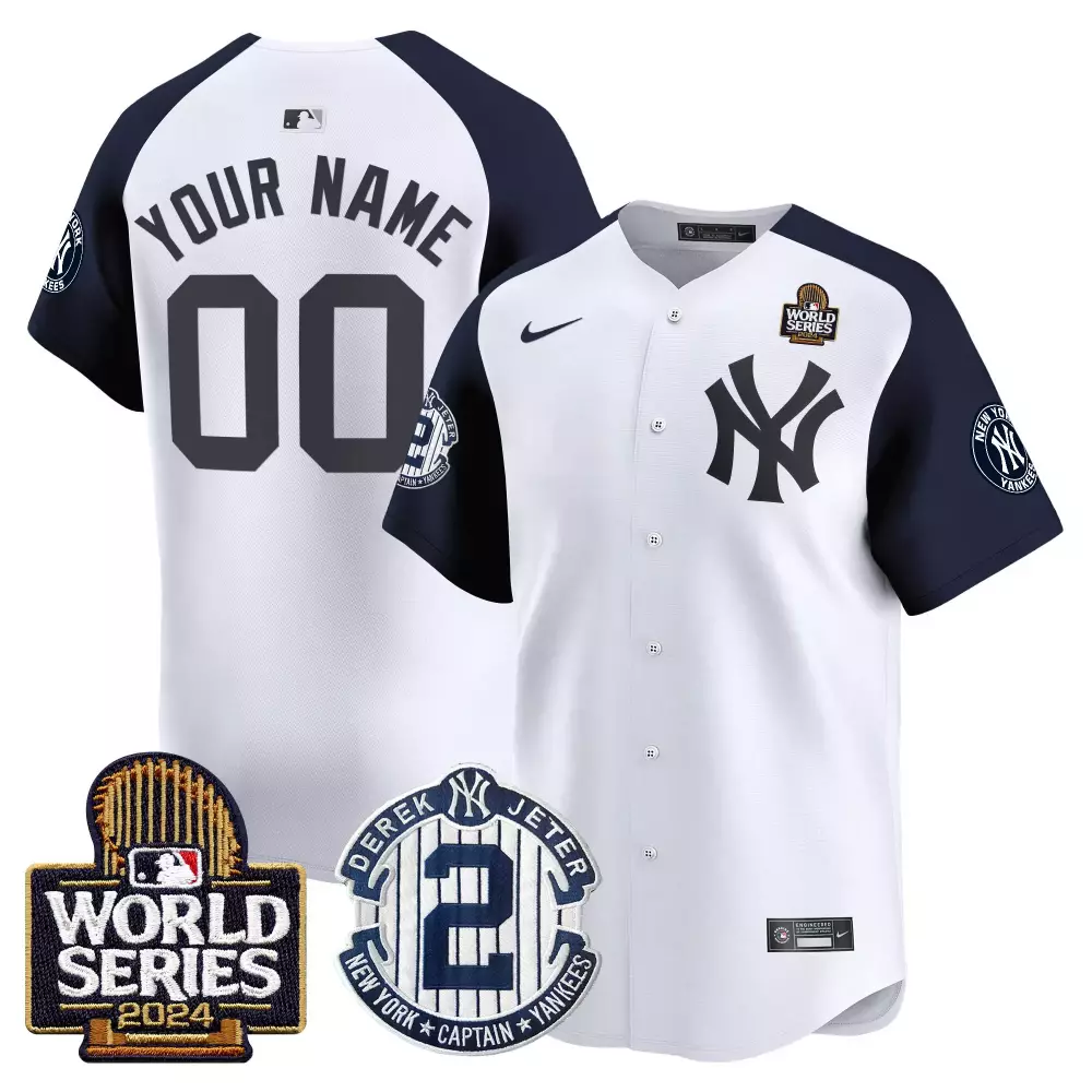 white alternate men new york yankees 2024 spring training patch vapor premier limited custom jersey v4 all stitched
