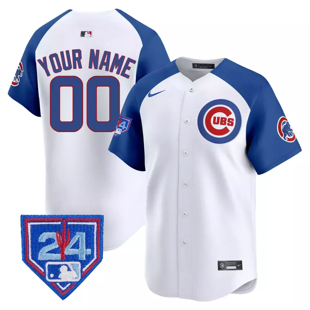 2024 Spring Training Patch Youth Chicago Cubs Jersey | White Alternate Vapor Premier Limited Edition | Custom Fan Gear for Men, Women & Youth