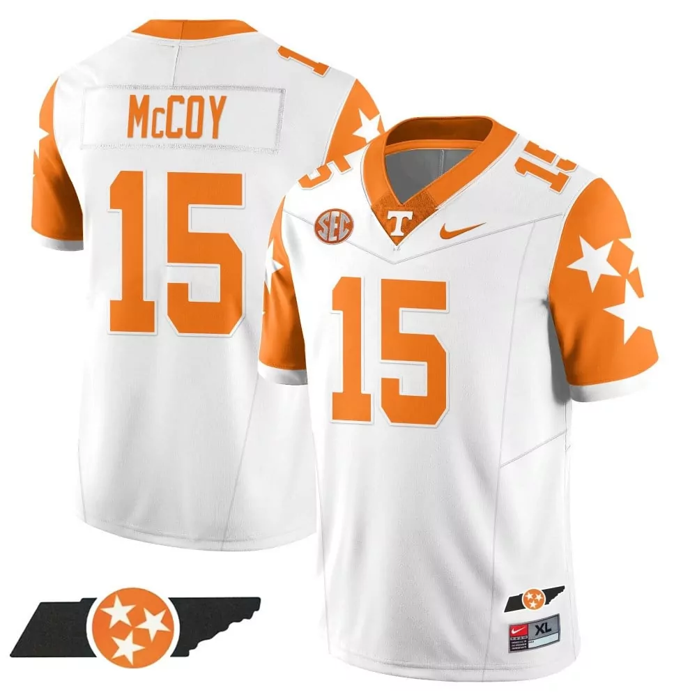 trevon flowers white mens tennessee volunteers college football game jersey all stitched