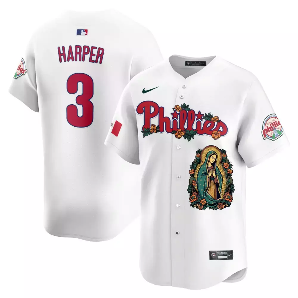 white alternate youth philadelphia phillies 2024 fourth of july vapor premier limited custom jersey v2 all stitched