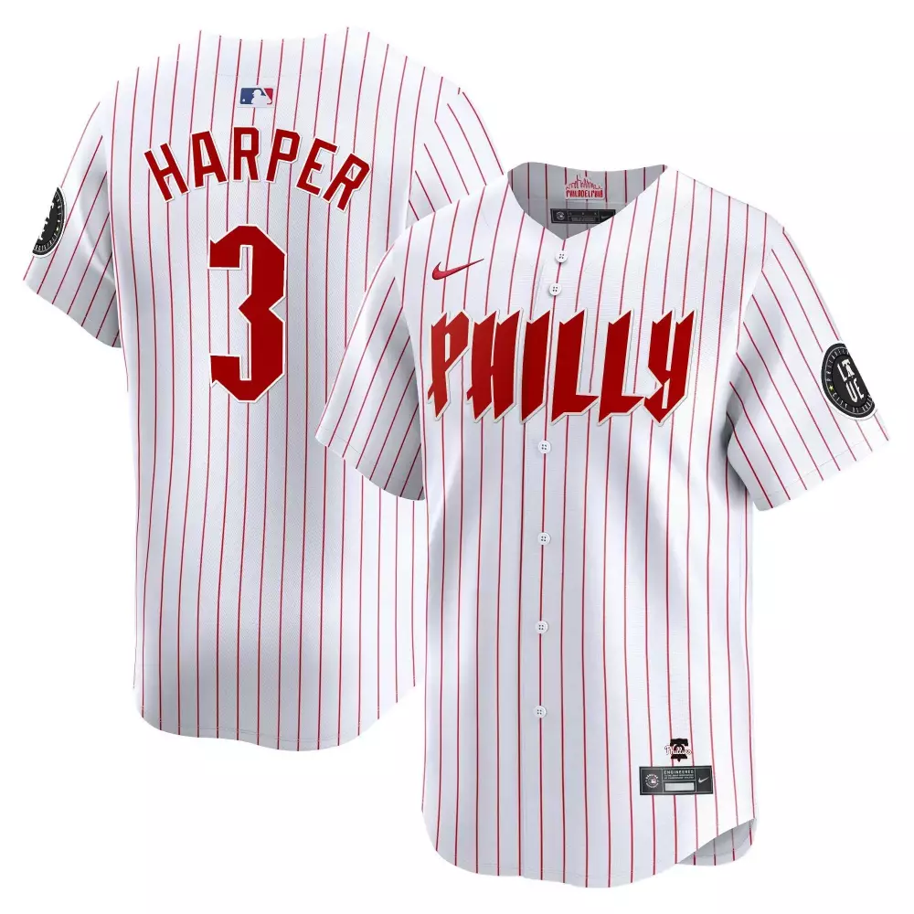 white alternate youth philadelphia phillies 2024 fourth of july vapor premier limited custom jersey v2 all stitched