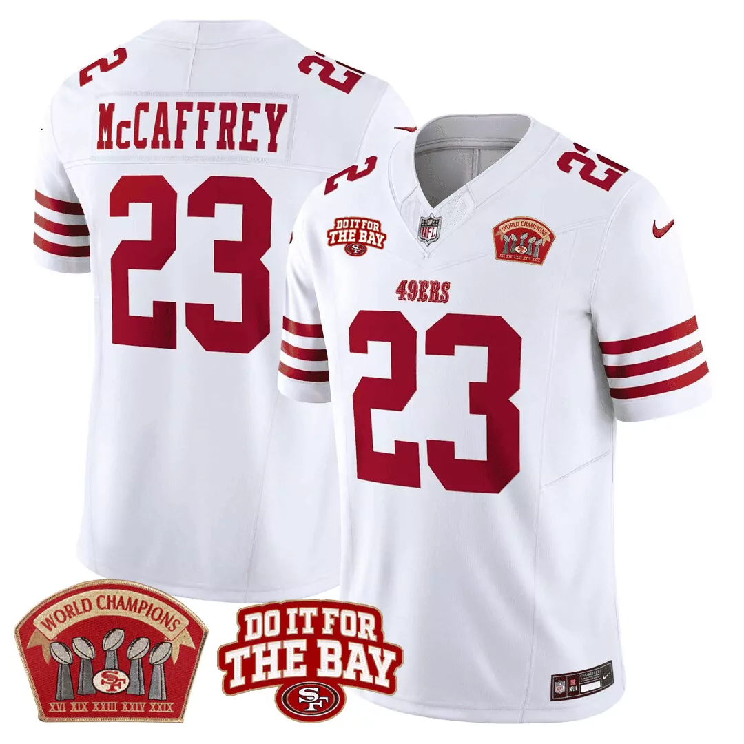 white chase young all players san francisco 49ers 5x world champions do it for the bay patch limited jersey men