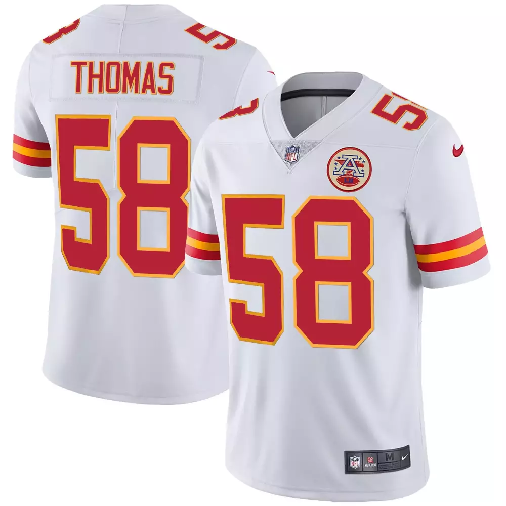 white clyde edwardshelaire mens kansas city chiefs player vapor jersey all stitched