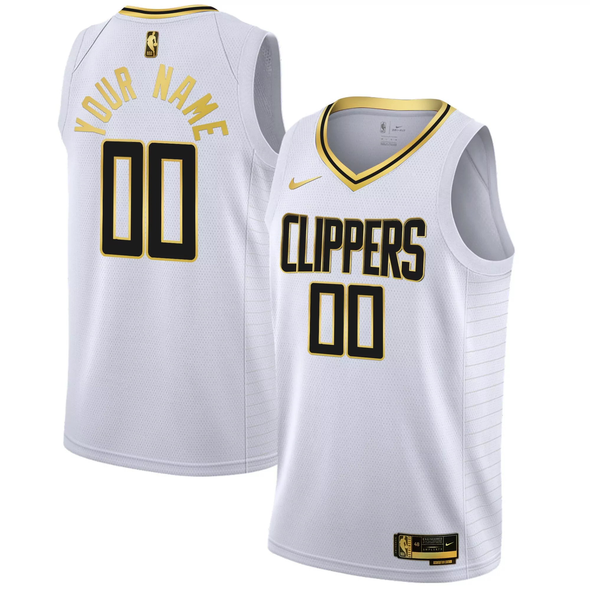 russell westbrook white gold mens los angeles clippers swingman jersey all stitched