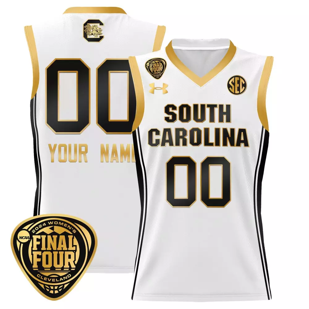 South Carolina Gamecocks 2024 Final Four Baseball Jersey | White Stitched | Limited Edition Fan Gear | For Women | For Men, Women & Youth
