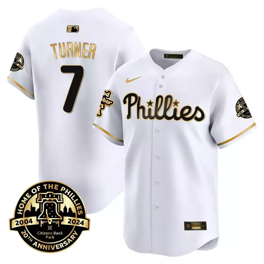 white gold trea turner philadelphia phillies blue 2024 city connect limited jersey