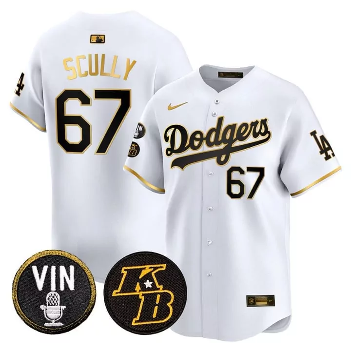 Vin Scully Dodgers White Fernando Valenzuela Jersey V2 | Premier Vapor Limited Edition | For Men, Women & Youth