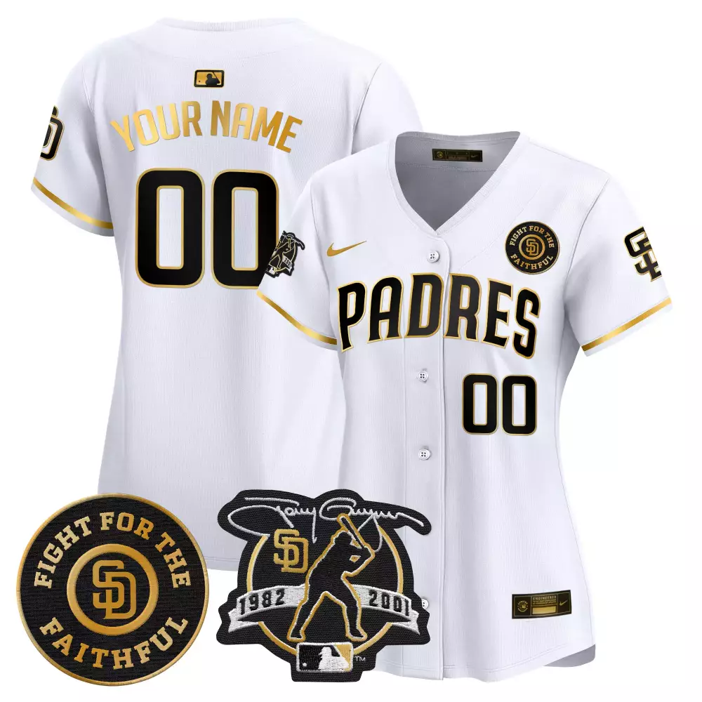 Tony Gwynn Faithful Patch Jersey | Brown Vapor Premier | Limited Edition Fan Gear | For Men, Women & Youth