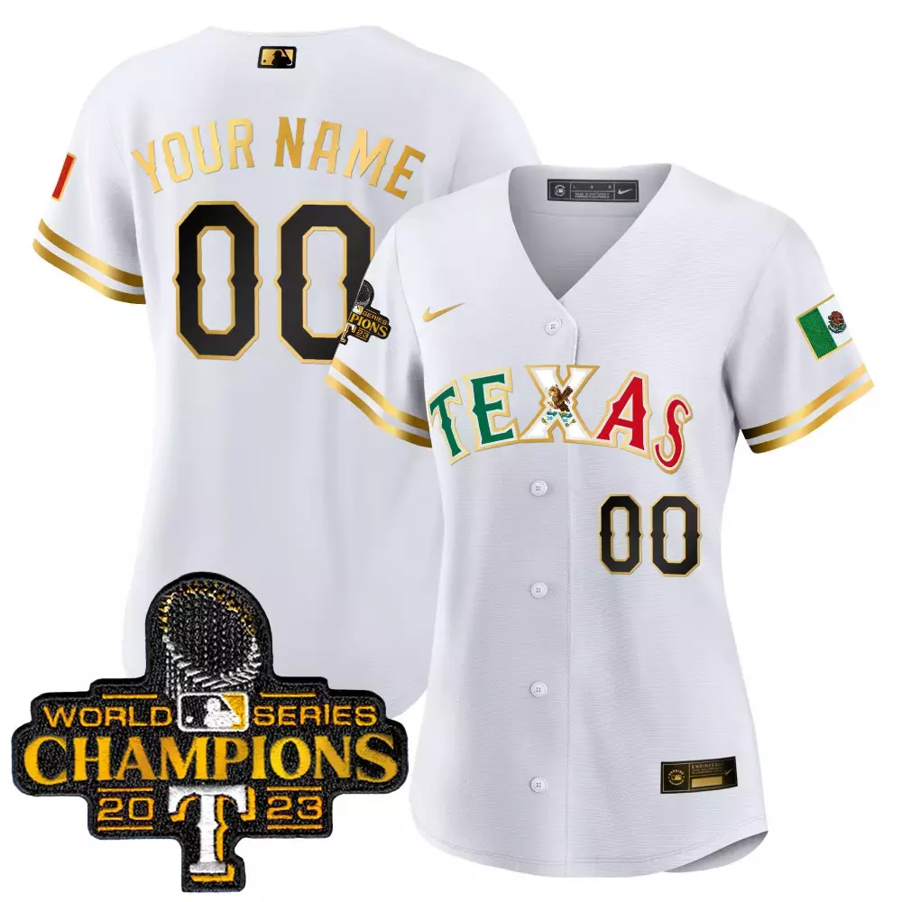 white gold women texas rangers 2024 jackie robinson patch vapor premier limited custom jersey all stitched