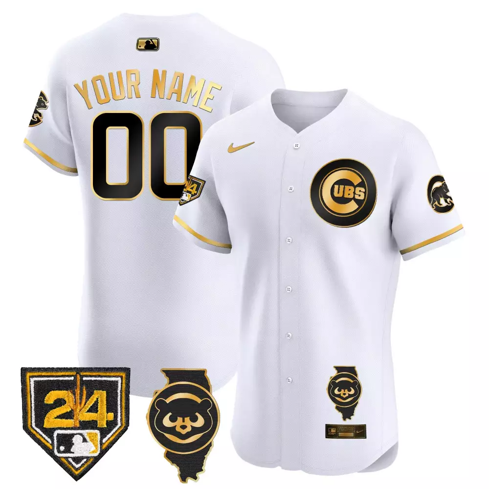 Chicago Cubs Spring Training Illinois Patch Vapor Premier Limited Jersey | Gray Road | Custom Stitched Fan Gear | For Men, Women & Youth