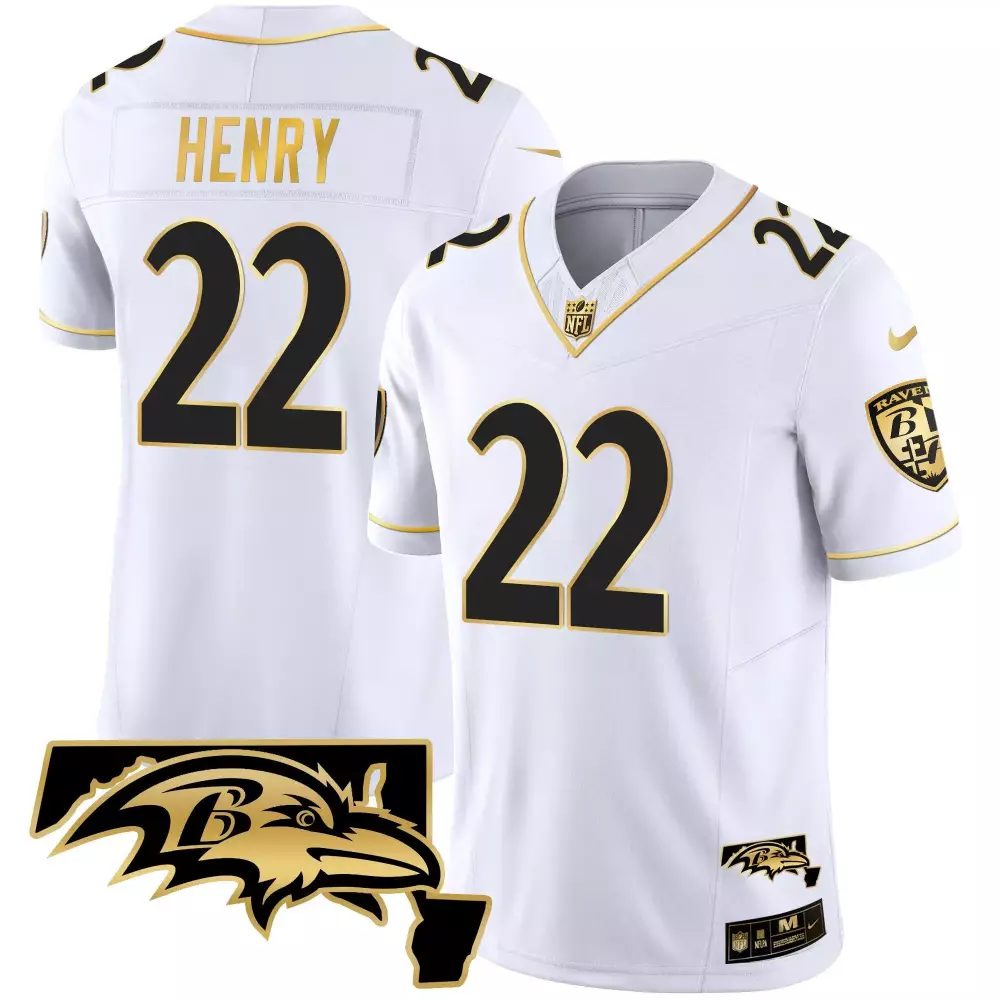 white gold youth baltimore ravens vapor gold custom name and number all stitched