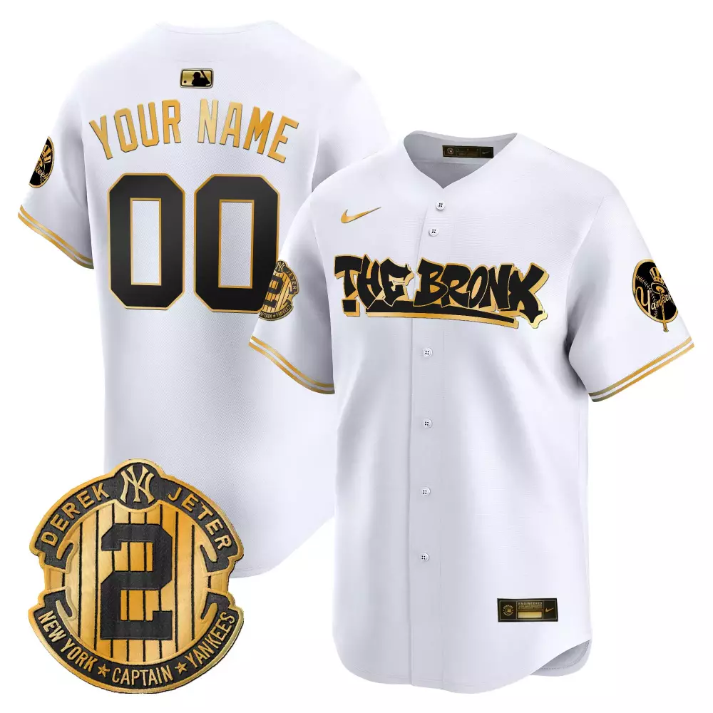 white gold youth new york yankees the bronx graffiti vapor premier limited custom jersey v5 all stitched