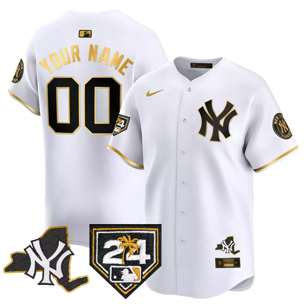 white gold youth new york yankees the bronx graffiti vapor premier limited custom jersey v5 all stitched