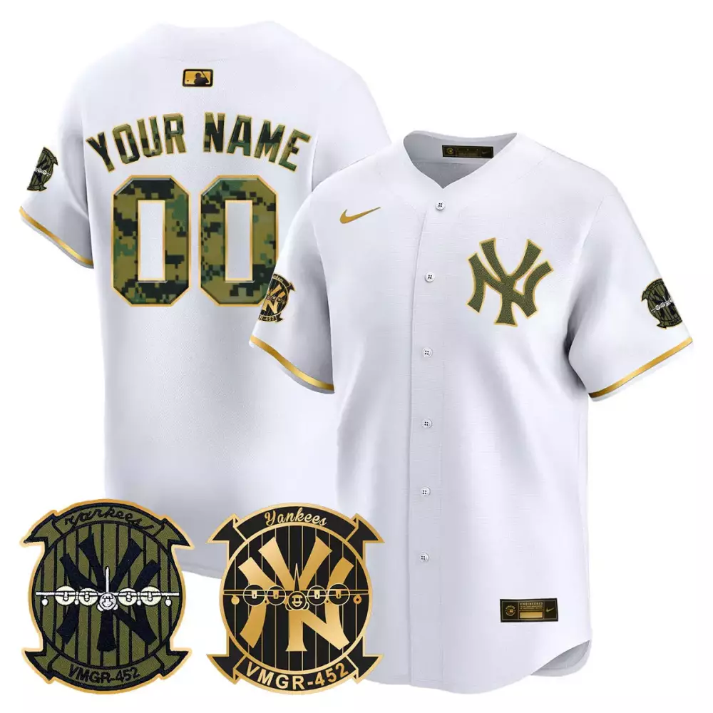 white gold youth new york yankees the bronx graffiti vapor premier limited custom jersey v5 all stitched