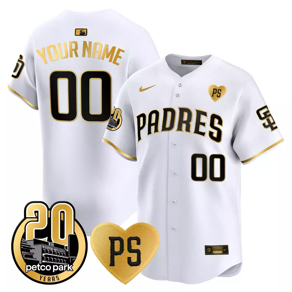 white gold youth san diego padres 2024 tony gwynn robinson patch vapor premier limited custom jersey all stitched