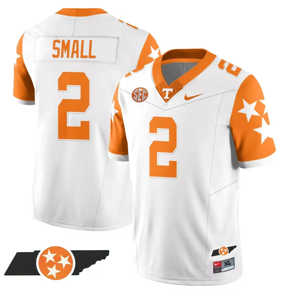 white gold youth tennessee volunteers checkerboard 2024 champions vapor premier limited custom jersey all stitched