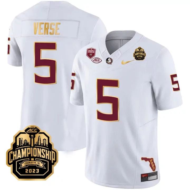 white gold men florida state seminoles gold vapor custom jersey all stitched