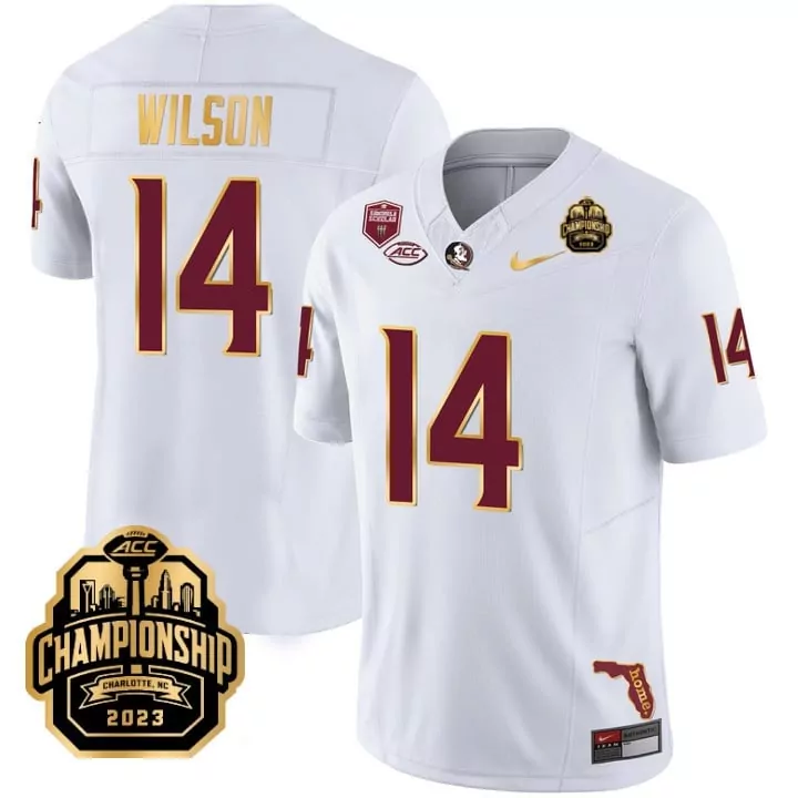 white gold men florida state seminoles gold vapor custom jersey all stitched