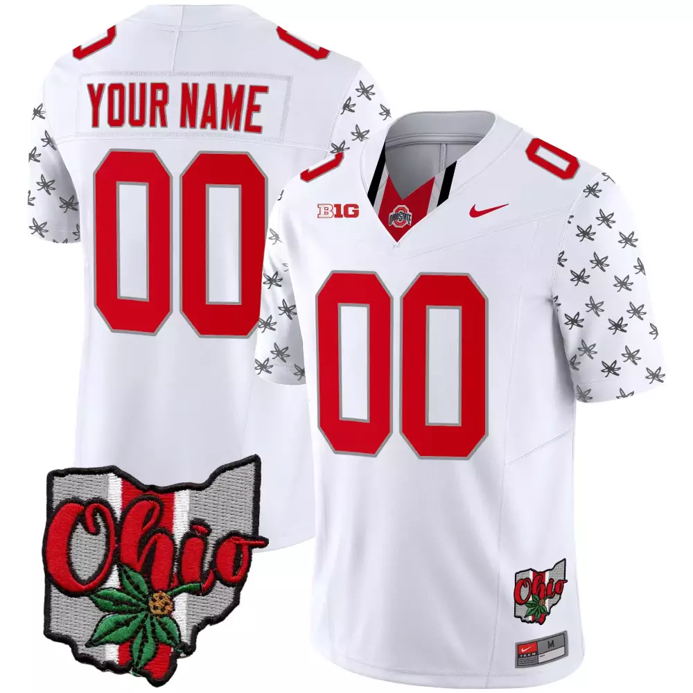 white limited men ohio state buckeyes 2023 gray alternate custom jersey v2 stitched