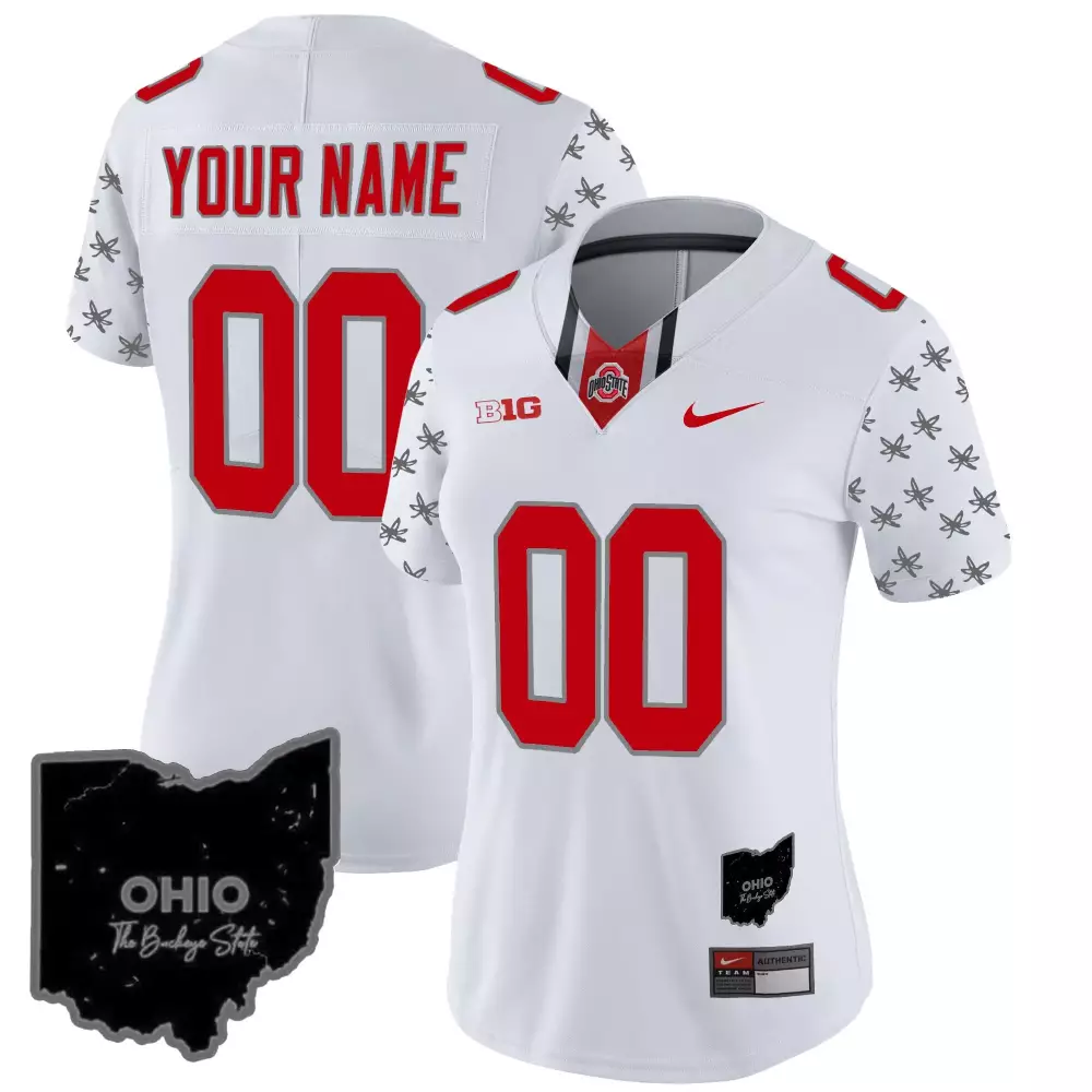 white limited men ohio state buckeyes 2023 gray alternate custom jersey v2 stitched