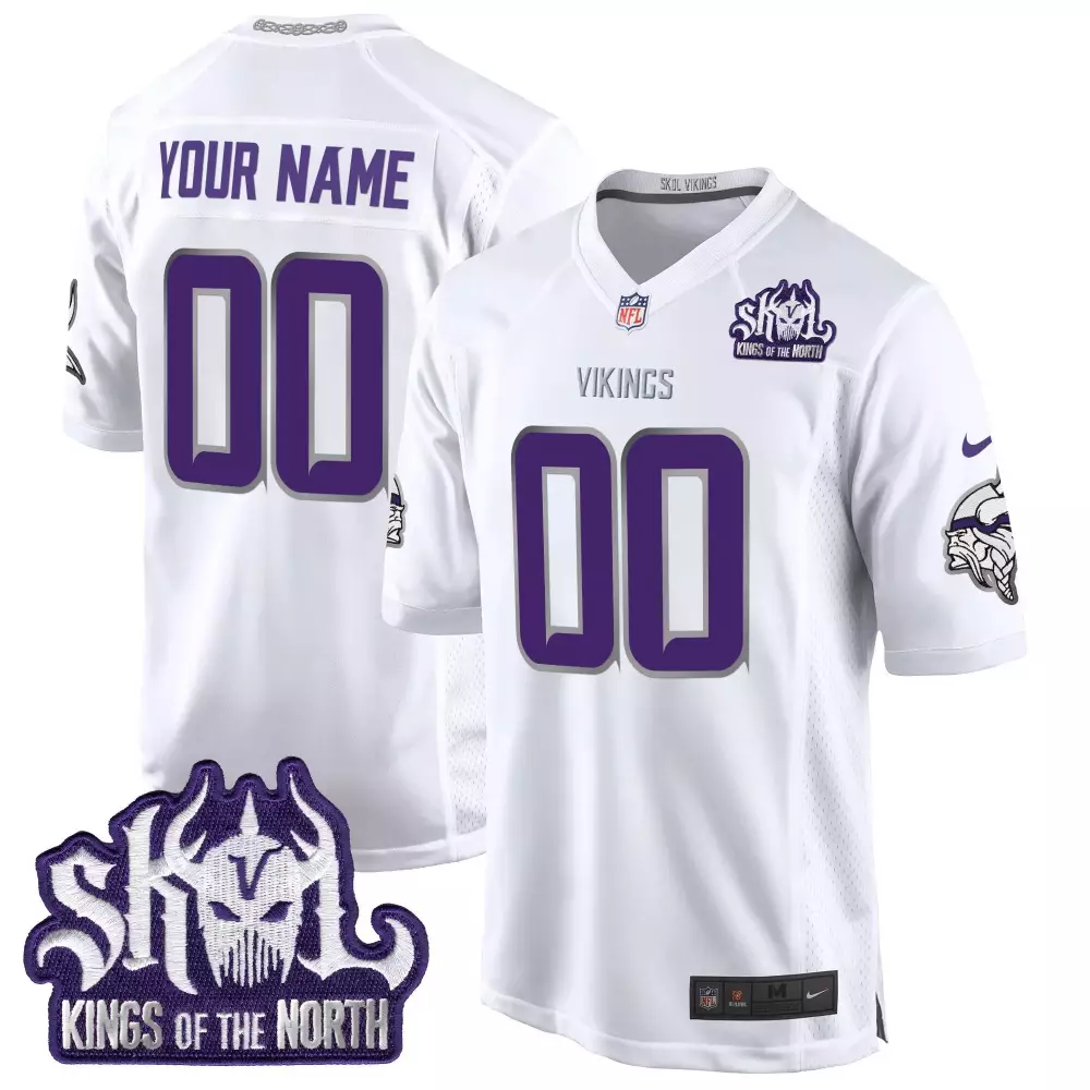 white limited women minnesota vikings 2024 vapor limited custom jersey est 1961 patch all stitched