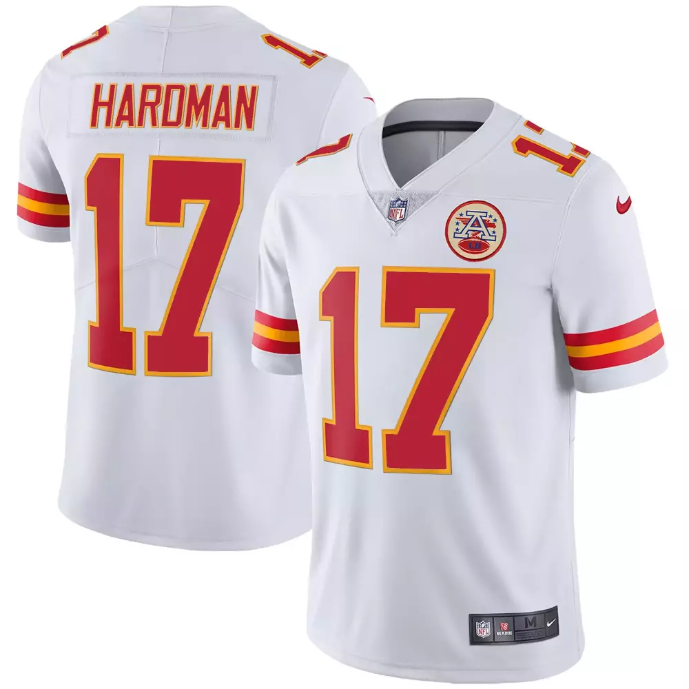 white mecole hardman mens kansas city chiefs player vapor jersey all stitched