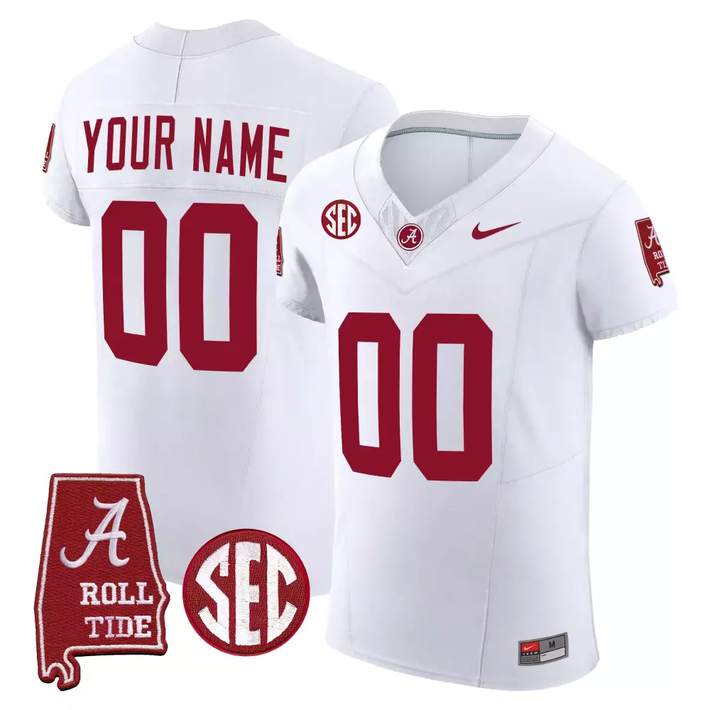 white men alabama crimson tide vapor elite custom jersey all stitched