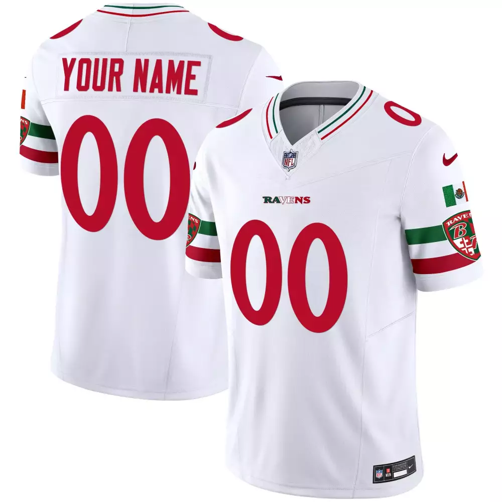 white men baltimore ravens mexico vapor limited custom jersey all stitched